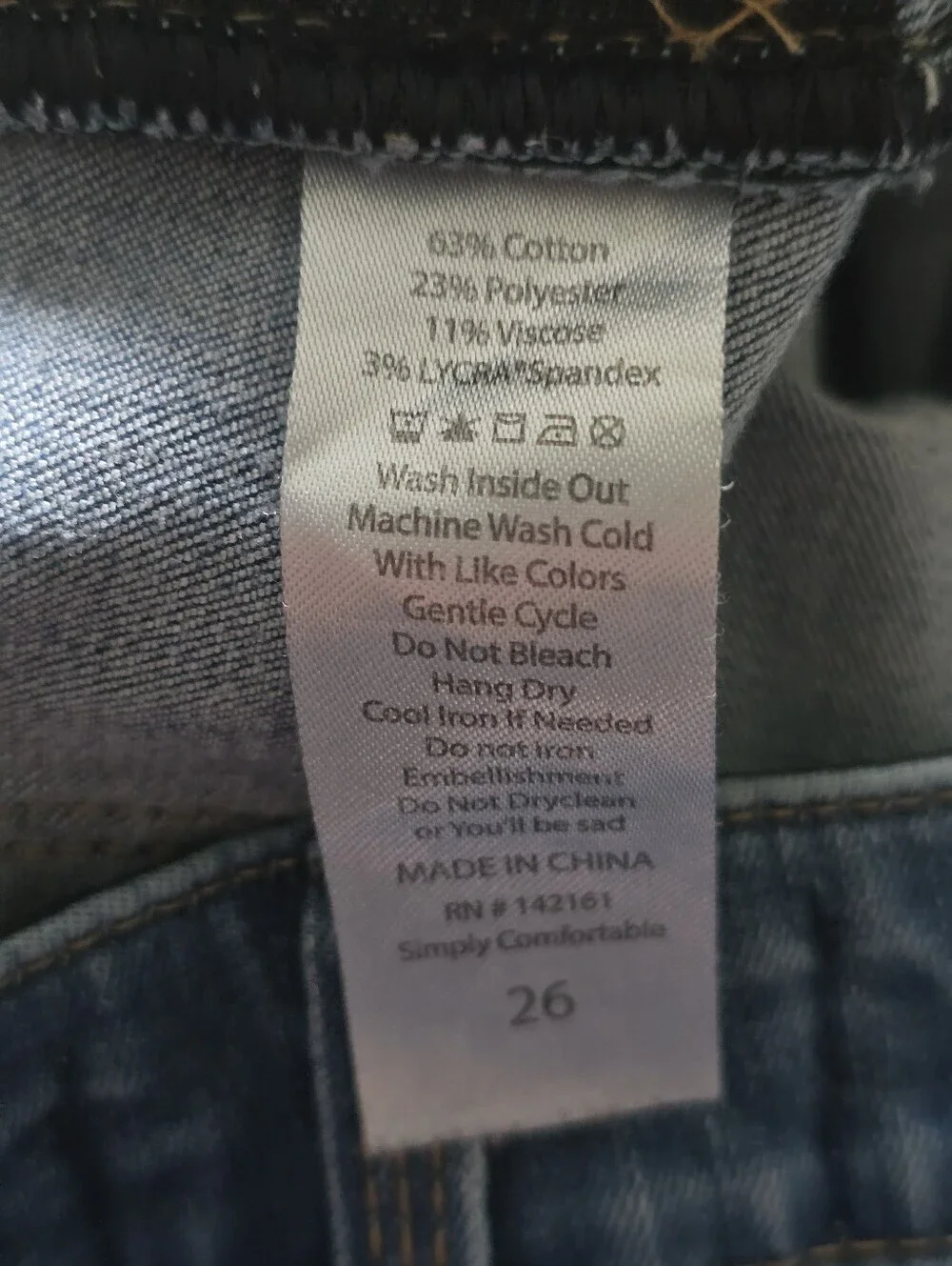 With Love Lularoe Jeans Size 26